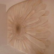 How is a panel made of decorative plaster