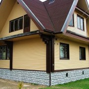 Dokončenie fasády dreveného domu: vyberieme materiál