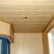 Facing MDF panels of walls and ceilings