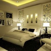Wanddecoratie in de slaapkamer - naar je eigen ontwerper