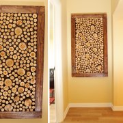 Painel em uma parede de madeira: como decorar sua casa