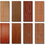 Panels for door cladding from MDF and other materials