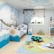 خلفية لغرفة نوم الأطفال: قواعد الاختيار والحلول الأصلية