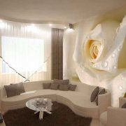 3D photo wallpaper on the wall: their advantages and placement options