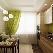 Дизайнът на стените в кухнята и правилата за избор на материала