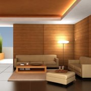 Fıçı tahtası ahşap ev ile iç dekorasyon: sadece doğal malzeme