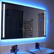 Suporte de parede com espelho para vários tipos de ambientes e material de parede