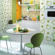 Cómo decorar paredes en la cocina: una revisión de materiales