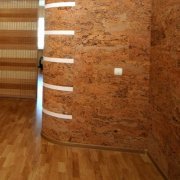 Cork wall decoration: installation features