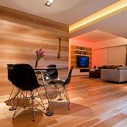 Hoàn thiện căn hộ với tấm gỗ: ý tưởng nội thất