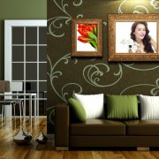Design and wall decoration in the living room
