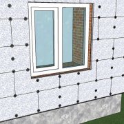 Comment l'isolation des murs avec de la mousse de polystyrène se fait à l'extérieur