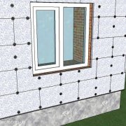 Tự làm cách nhiệt các bức tường từ bên ngoài bằng bọt polystyrene
