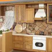 Hiasan dapur DIY: prosedur pemasangan