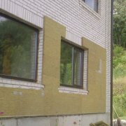 How is insulation of walls outside with mineral wool