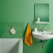 Dans la salle de bain, peindre les murs: comment bien faire