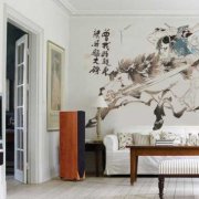 Väggmålningar på väggen - komplett harmoni med interiören