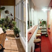 Glazing dan hiasan balkoni dan loggias: jenis struktur