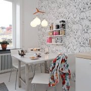 كيفية لصق ورق الحائط في المطبخ بيديك