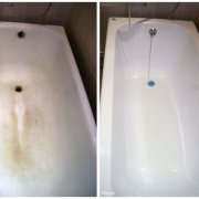 Como é pintado o antigo banho
