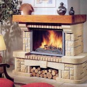 Décoration de cheminée: matériaux et étapes de travail
