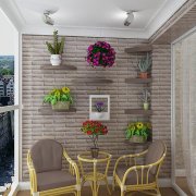 Décorer un balcon avec de la pierre décorative: idées de conception
