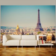 Fotobehang met Parijs in het interieur
