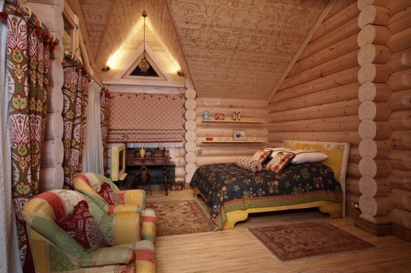 Design d'intérieur d'une maison en bois