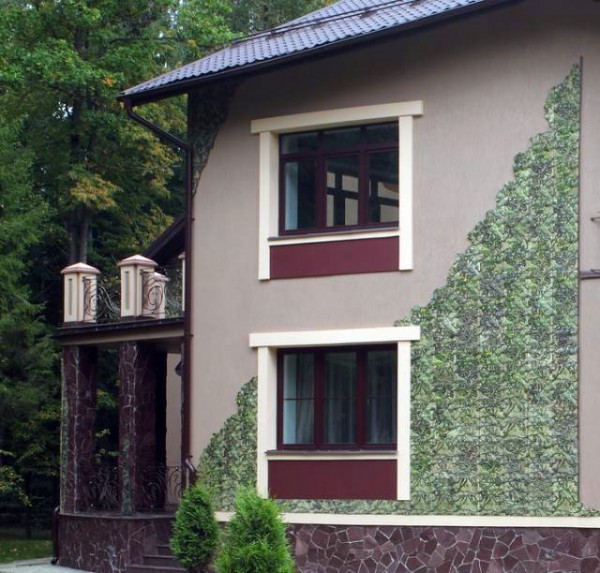 Décoration de façade de style provençal