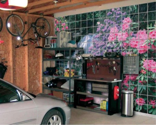 Decoração da parede da garagem