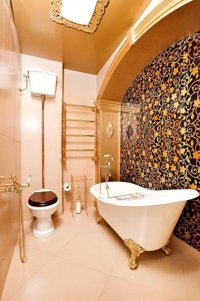 Wallpaper bathroom wall decor