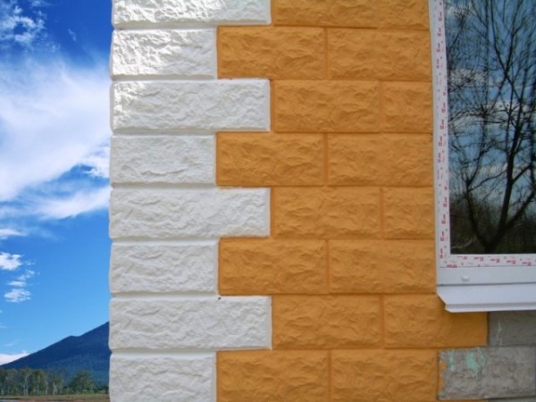 Revêtement mural en blocs de béton d'argile expansée