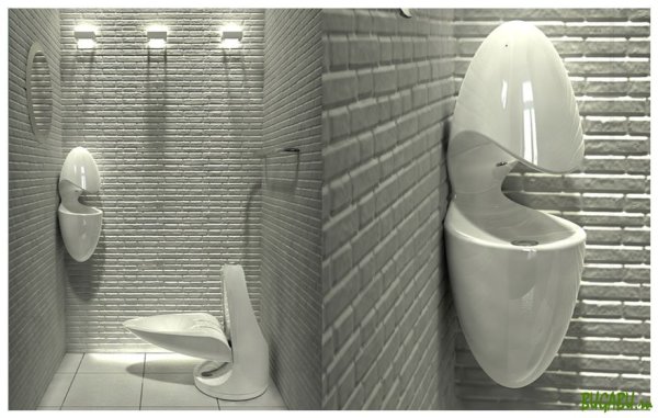 Loft stil toilet vægbeklædning