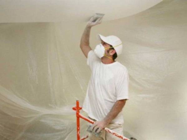Putty for the ceiling for painting