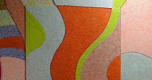 Le motif combiné du papier peint liquide