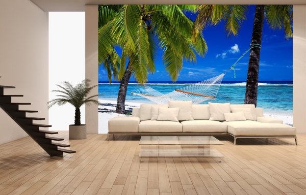 Hamac, palmiers et mer: un paradis, sans quitter l'appartement