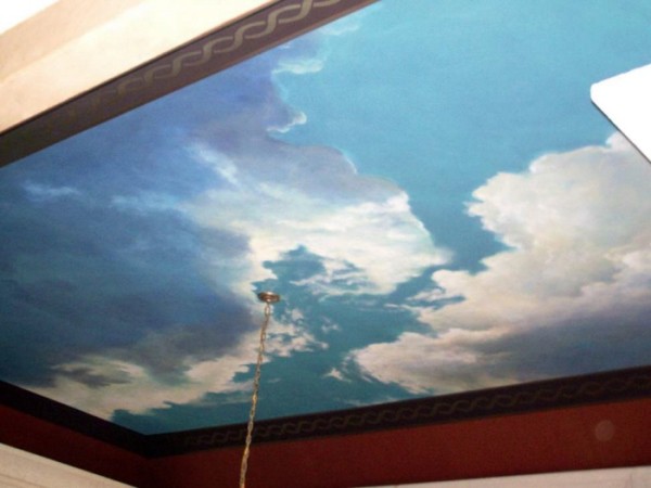 كيفية رسم السقف بطلاء أكريليك