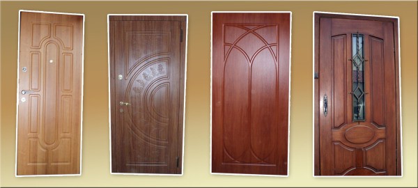 Portes métalliques avec des panneaux superposés pour la peinture qui nécessitent de l'émail sur bois