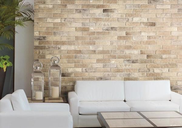 Photo - options pour les murs de briques en céramique. Il peut être utilisé à la fois pour la décoration intérieure et la décoration extérieure.