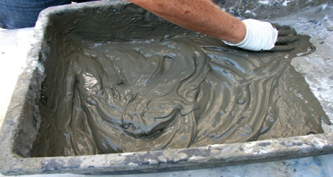 Preparação de gesso à base de cimento