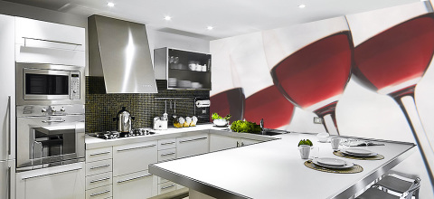 جدارية جدارية للمطبخ والتصميم