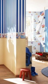 Morský štýl v detskej izbe pre chlapca