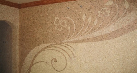 L'utilisation de papier peint liquide dans la décoration du couloir