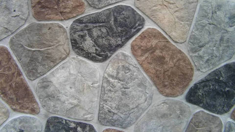 Estuque veneziano em forma de pedra