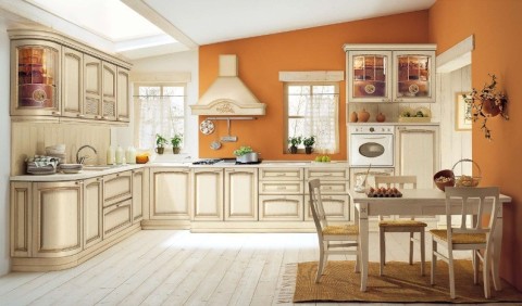 Klasikinio stiliaus virtuvės dekoravimas