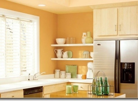 Dapur dalam warna halus.