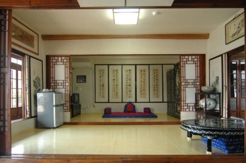 Papel de parede estilo oriental lobby