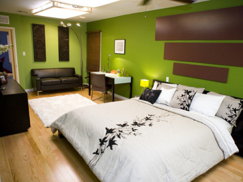 Grønt soveværelse