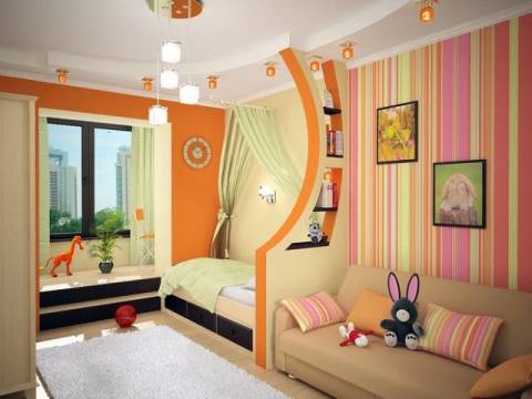 Χρώμα ταπετσαρίας για παιδικό δωμάτιο