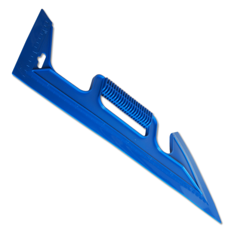 Corner plastic spatula.